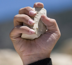 stone-in-hand