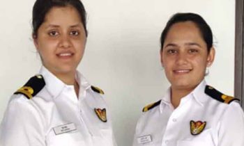 கடற்படை போர்க்கப்பலில் நியமிக்கப்பட்ட 2 பெண் அதிகாரிகள்: இந்திய வரலாற்றில் இதுவே முதல்முறை